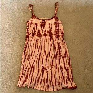 Red and Pink tie die Forever 21 sundress/ coverup!